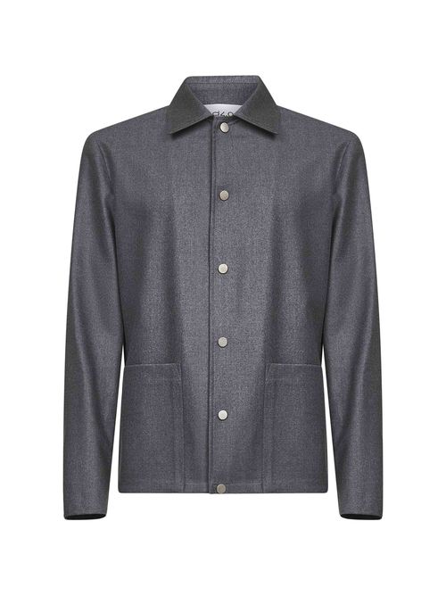 Virgin Wool Jacket — Gray