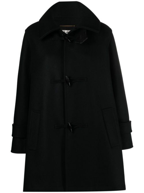 Short wool duffle coat - Black
