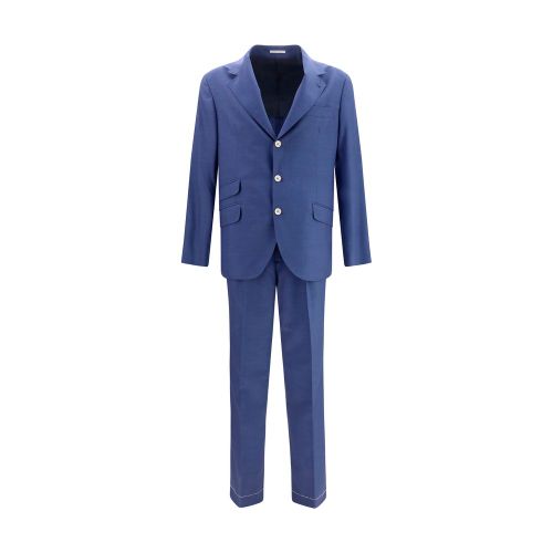 Wool Ovis Aries Pant Suit — Blue