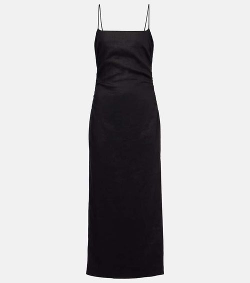 Linen midi dress
