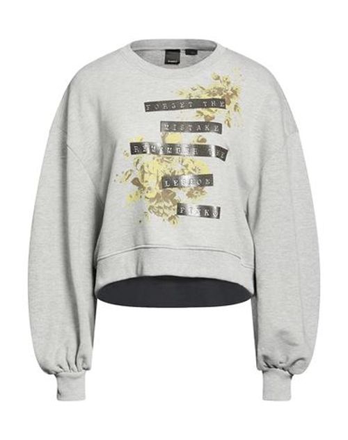 Woman Sweatshirt Light grey Size M Cotton, Polyethylene