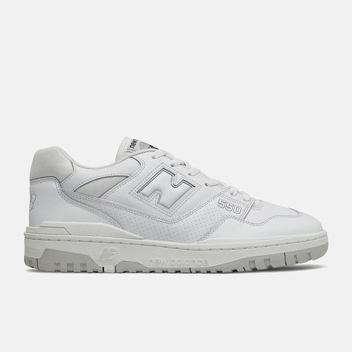 BB550 BB550PB1 Sneakers Mens White Leather Lifestyle Shoes TF7058 (White,13)
