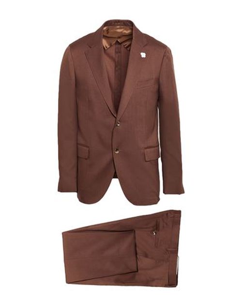 Man Suit Tan Size 40 Wool, Silk