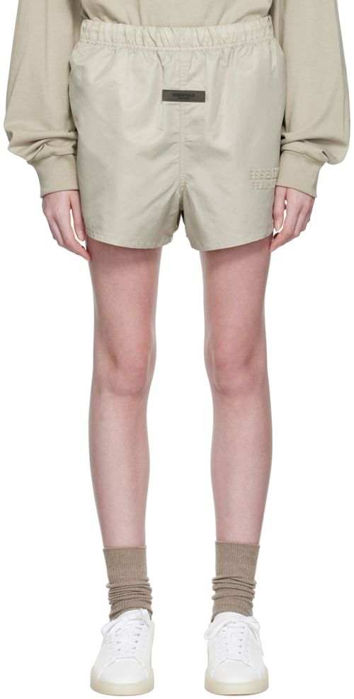 Gray logo shorts