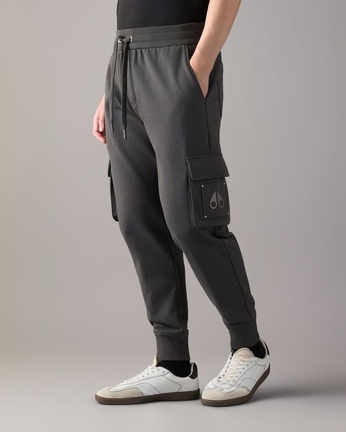 Moose Knuckles - Men's Hartsfield Cargo Joggers - Color: Cement