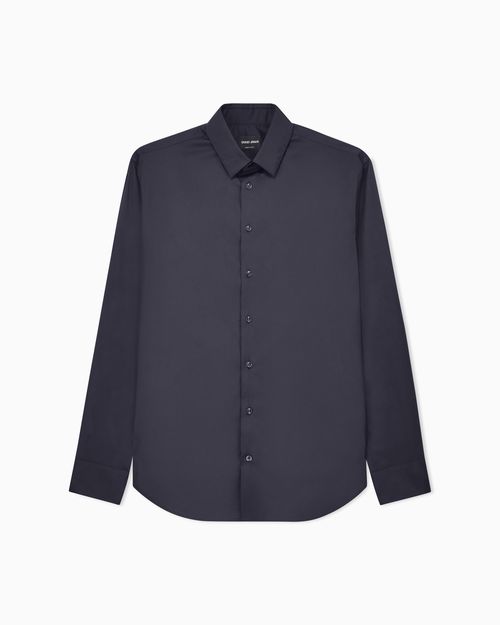 Cotton Shirt — Navy