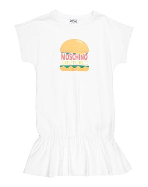 Kid Girl Kids' dress White Size 10 Cotton, Elastane