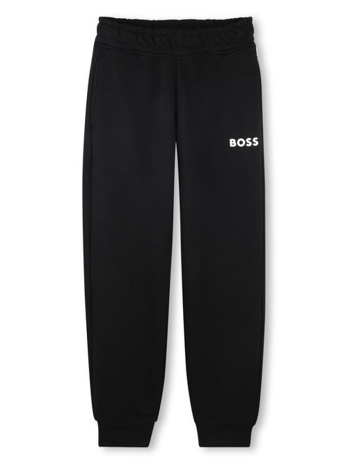Logo-print track pants - Black
