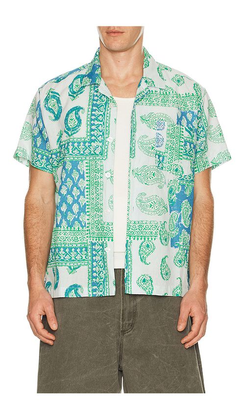 Obey Mayer Woven Shirt in Blue. L. Also in M, S, XL/1X