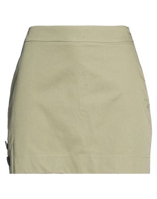 Woman Mini skirt Sage green Size S Cotton