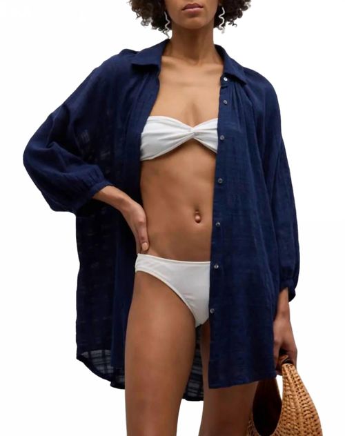 Wren Sun Dress Coverup In Navy