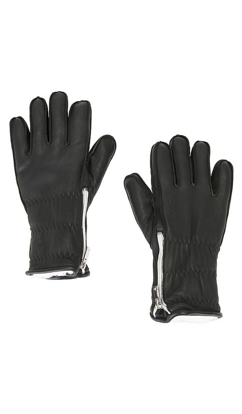 My Sunday Ski Wanderlust Shearling Ski Gloves in Black. M/L. Also in