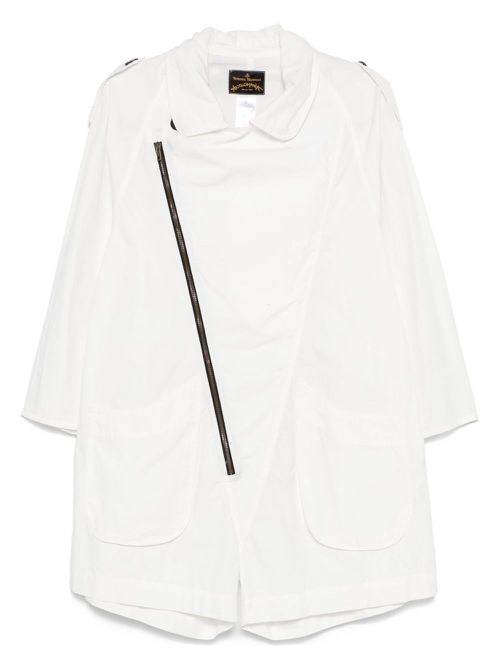 2016-2017 contrast-trim playsuit - White