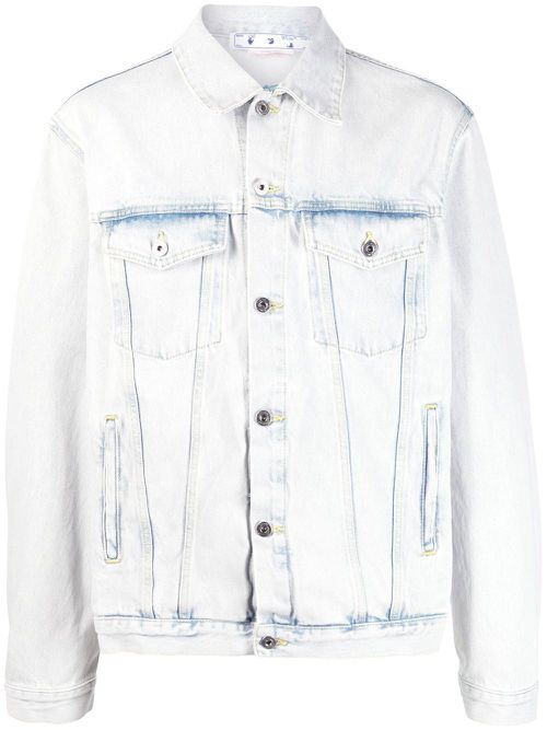 Skate bleached-effect denim jacket - Blue