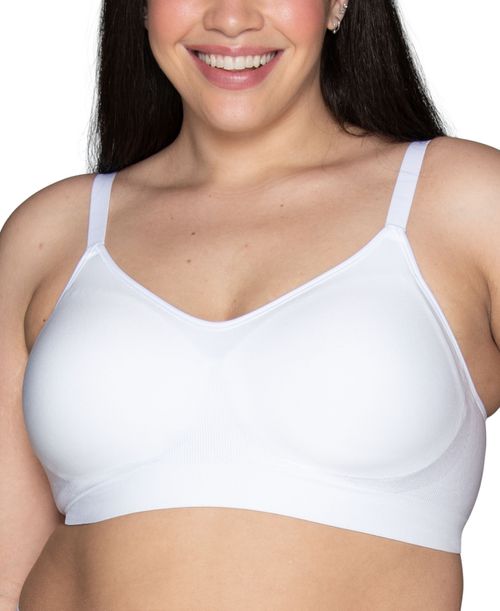 Beyond Comfort Seamless Simple Sizing Wireless Bra 72190 - Star White