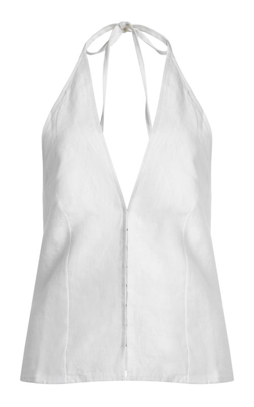 Close Linen Halter Top - Moda Operandi