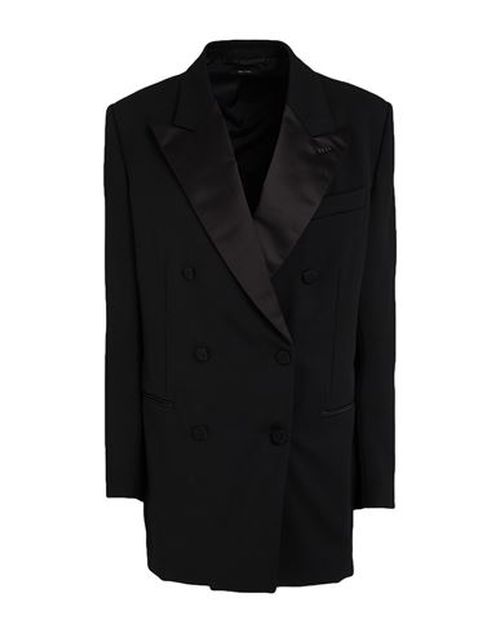 Woman Blazer Black Size 8 Virgin Wool