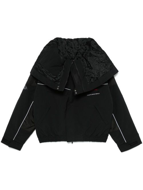 Wide-collar jacket - Black