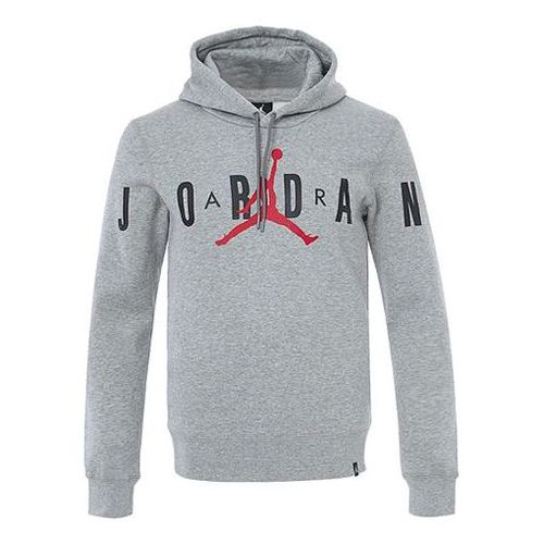 Knit logo Fleece Lined hooded Pullover Hoodie Asia Sizing 'Grey'
