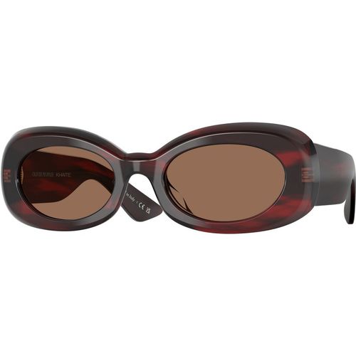 Oliver Peoples Woman Oliver Peoples OV5606SU 1992C 167573 Sunglasses Acetate Red Brown Round Norma