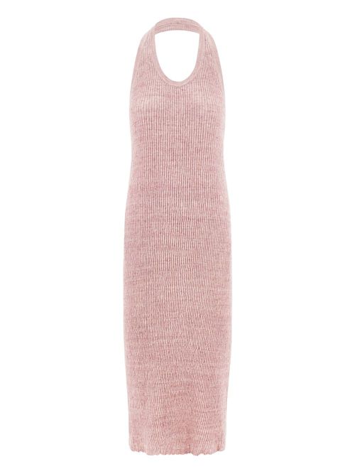 Ferragamo sleeveless midi dress - Cotton candy mélange