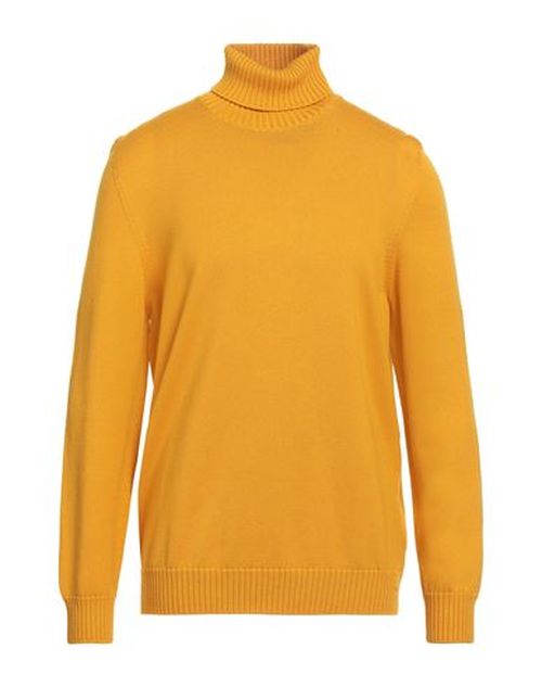 Drumohr Man Turtleneck Marigold Size 44 Merino Wool