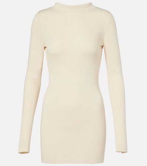 Elowen open-back silk-blend minidress