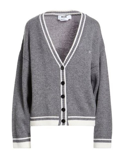 Woman Cardigan Grey Size M Wool, Cashmere