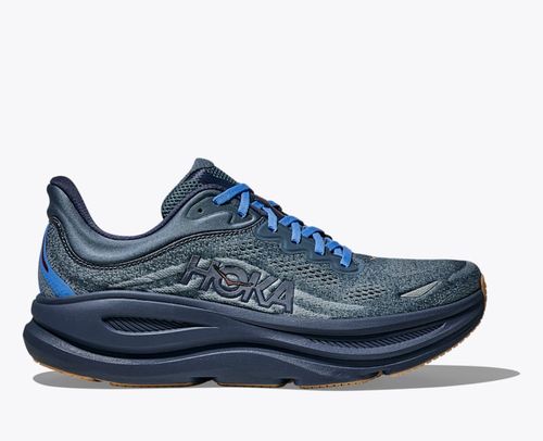 HOKA Men's Bondi 9 Shoes in Faded Navy/Slate Blue