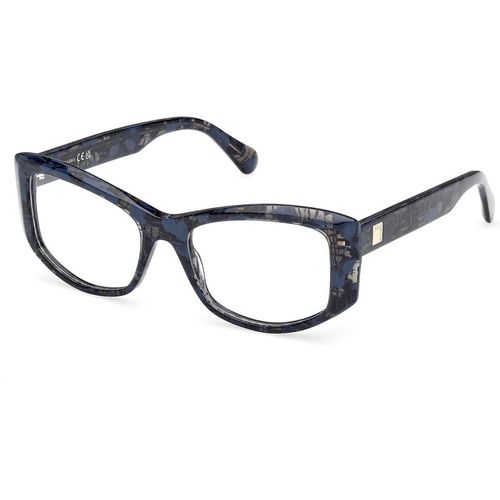MAX&Co Mujer MAX&Co MO5202 092 Monturas ópticas Acetato Azul Geométrico Norma
