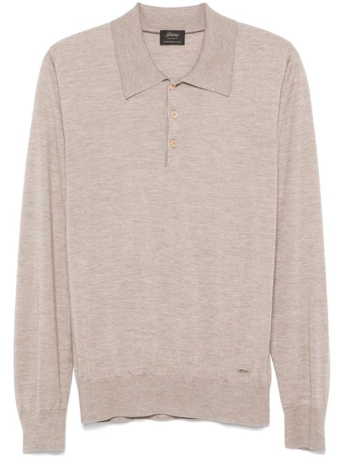 Fine-knit polo shirt - Neutrals
