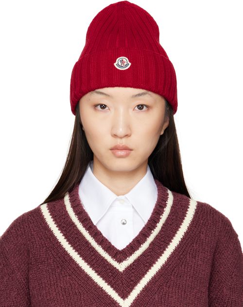 Red Wool Beanie
