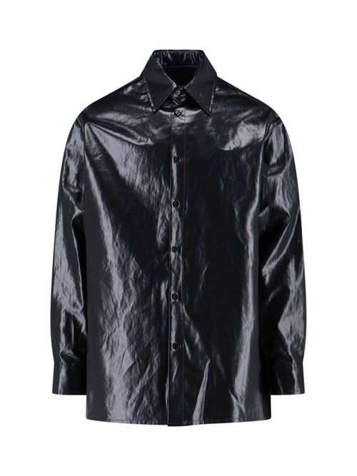 Men's Linen Shirt with Polyurethane Coating