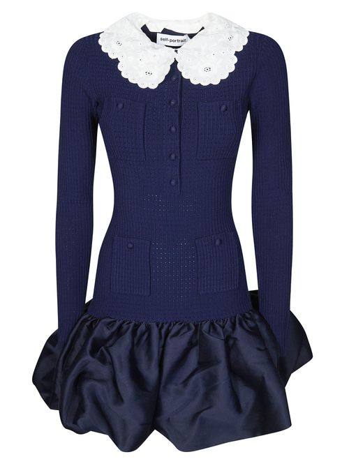 Chic Mini Suit with White Collar for Women
