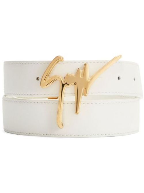 Signature-logo buckle belt