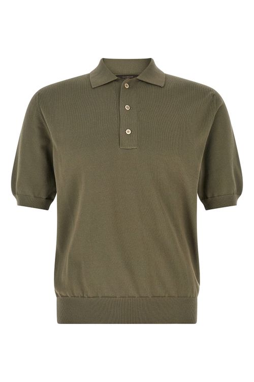 Cotton Knit Polo Shirt
