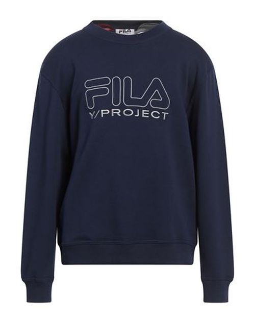 Man Sweatshirt Navy Size L Cotton