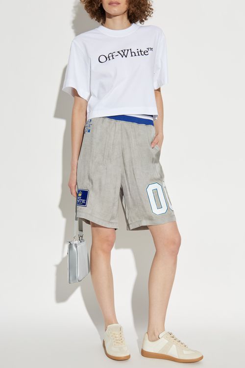 Printed Shorts, Women's, Grey