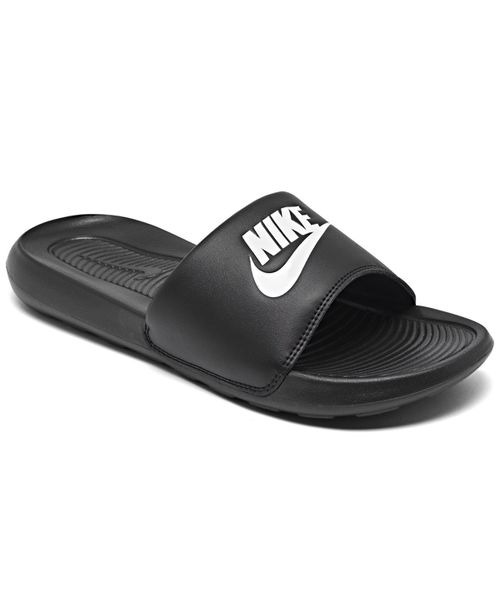 Women's Victori One Slide Sandals from Finish Line - Black, White