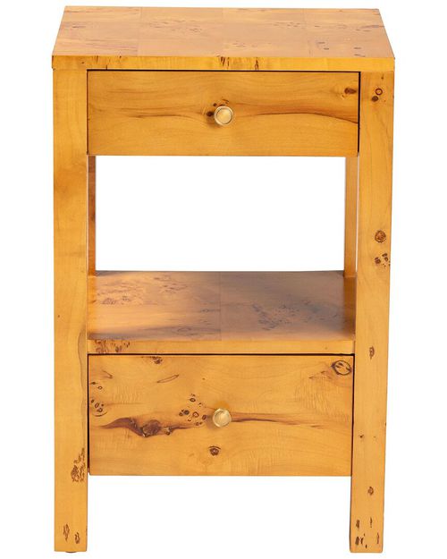 Azmi Modern & Contemporary Wood 2-Drawer Nightstand