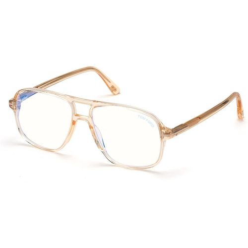 TOM FORD Man TOM FORD FT5737-B 045 Optical frames Acetate Brown Squared Norma