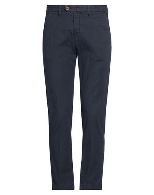 Man Pants Midnight blue Size 30 Cotton, Linen, Elastane