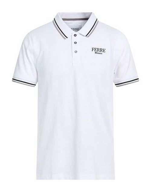 Man Polo shirt White Size L Cotton