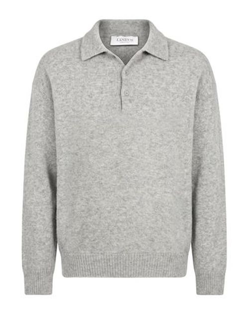 Man Sweater Grey Size 40 Cashmere, Silk, Polyester