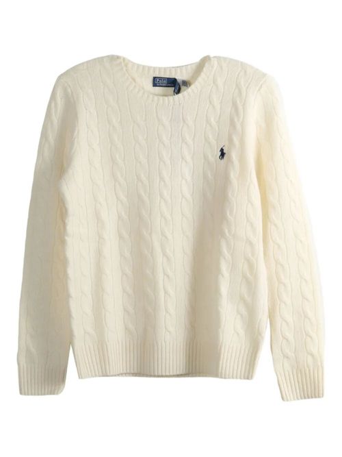 White Logo Sweater