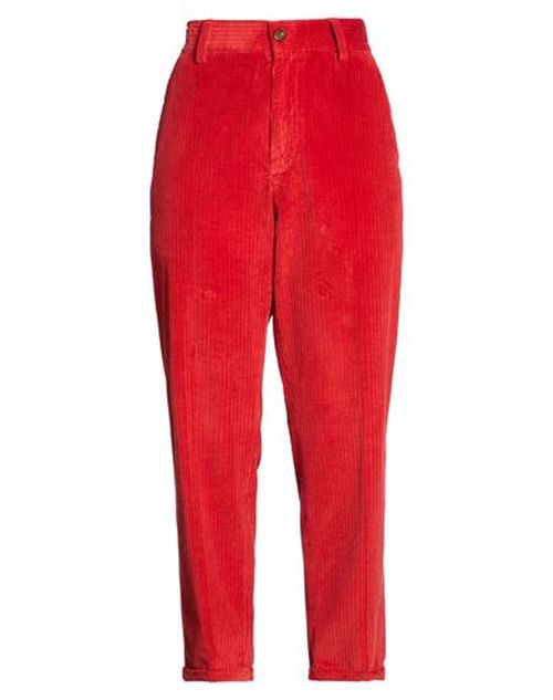 Woman Pants Brick Size 29 Cotton, Elastane