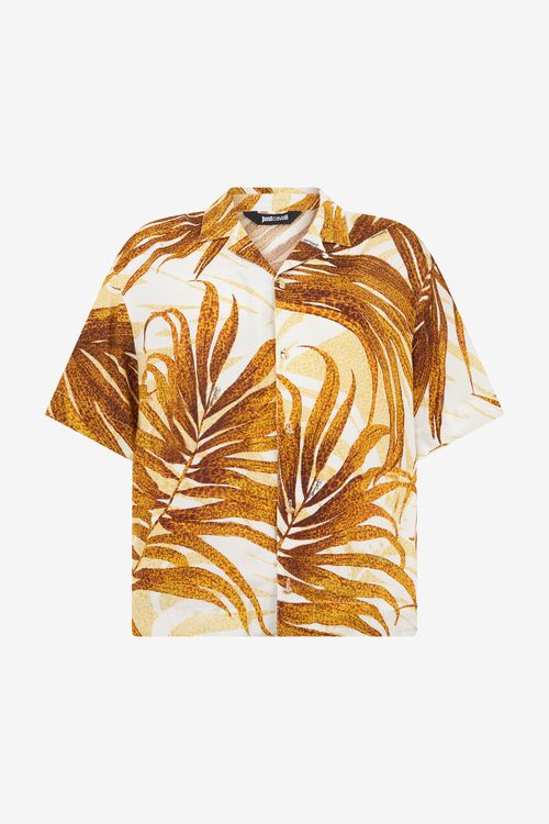 Golden Palm Print Shirt