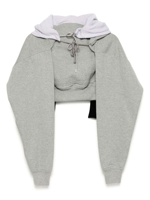 Hood with sleeves and scarf - Grey