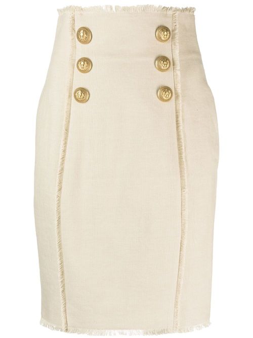 High-waisted skirt - Neutrals