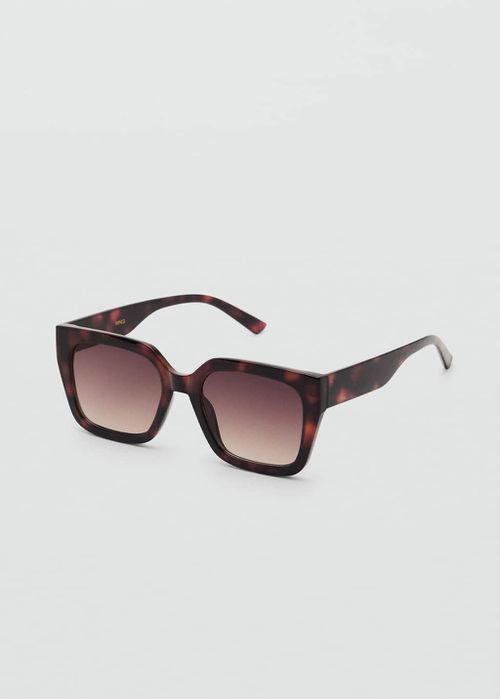 Squared frame sunglasses chocolate - Woman - One size - 